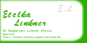 etelka linkner business card
